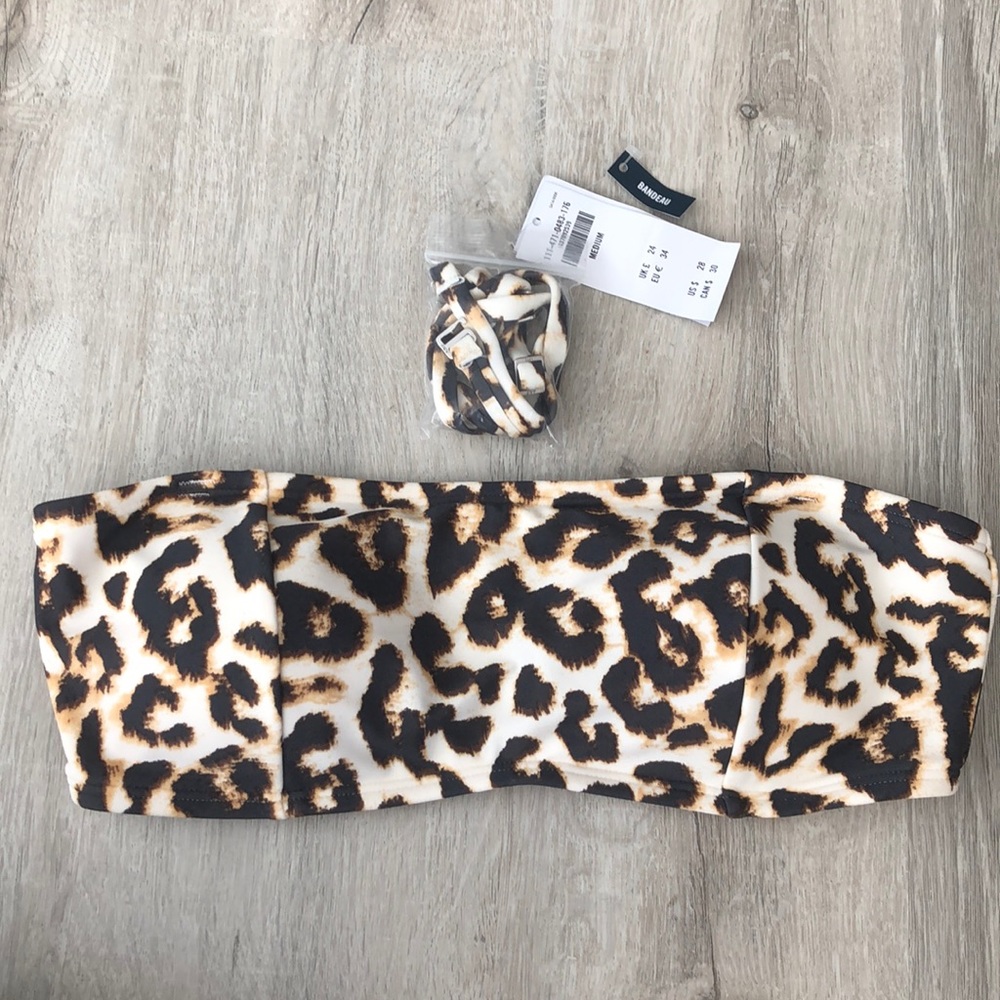 Abercrombie & Fitch leopard print bandeau top